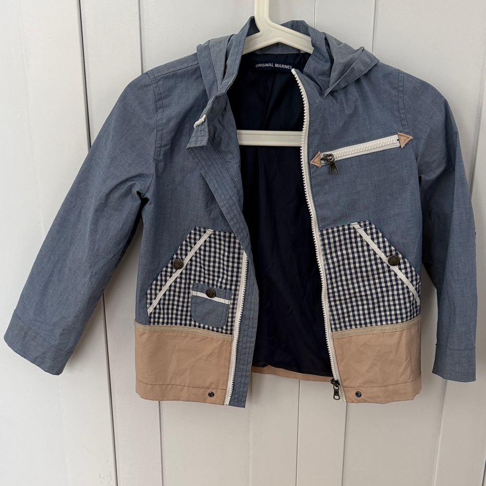 Kids Blue and Tan Jacket size 6 Original Marines